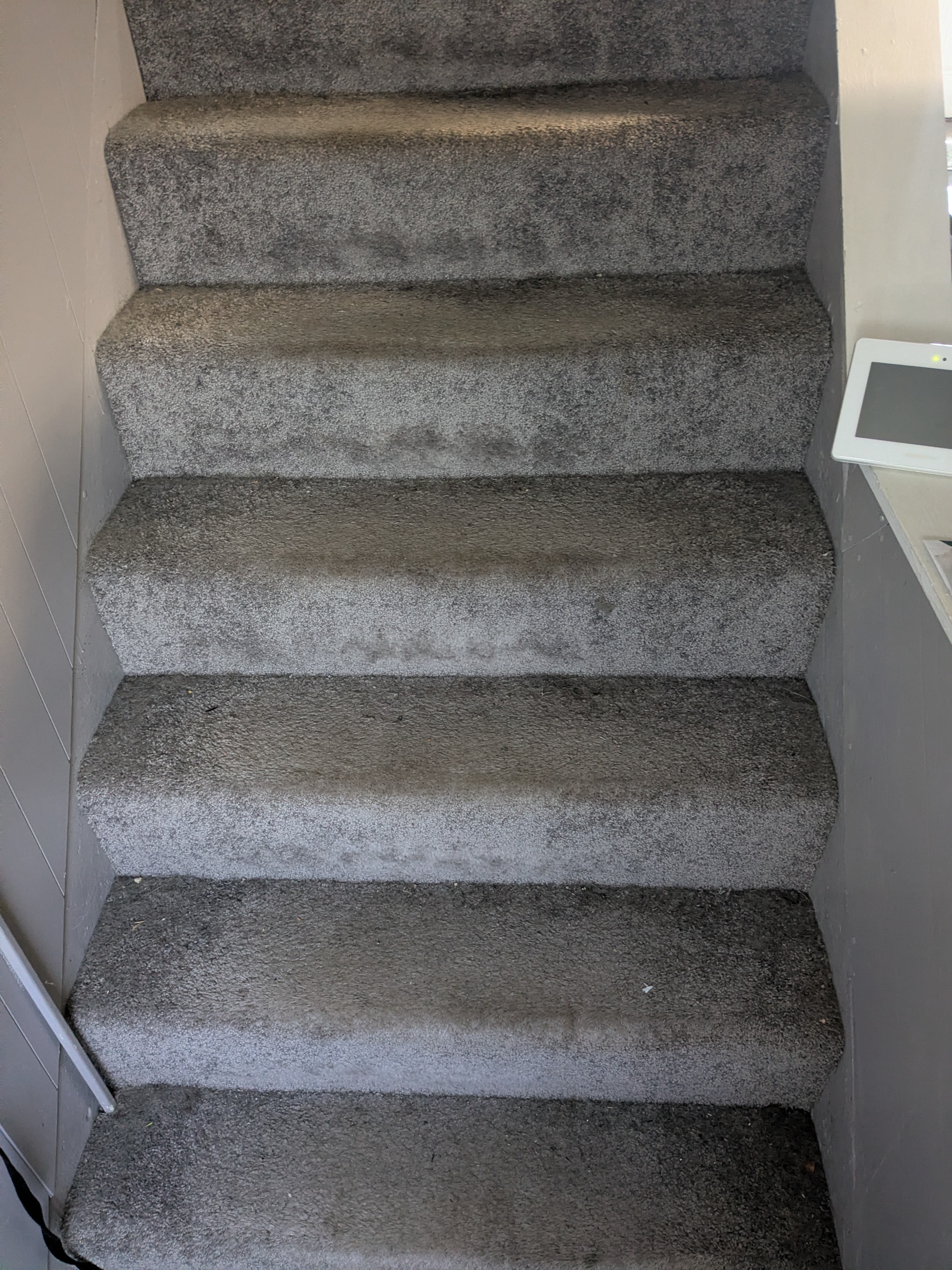 Staircase before cleaning